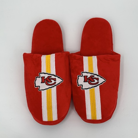 FOCO Kansas City Chiefs plush slide slipper mule KC NFL Football men new XL - Picture 1 of 6